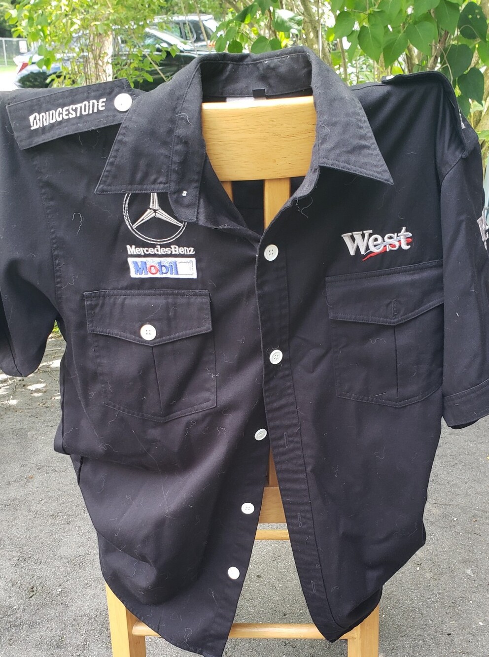 Vintage Maclaren West x Mercedes-Benz Black Racing Shirt